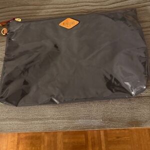 MZ Wallace Grey Pouch 12.5 X 8 inches